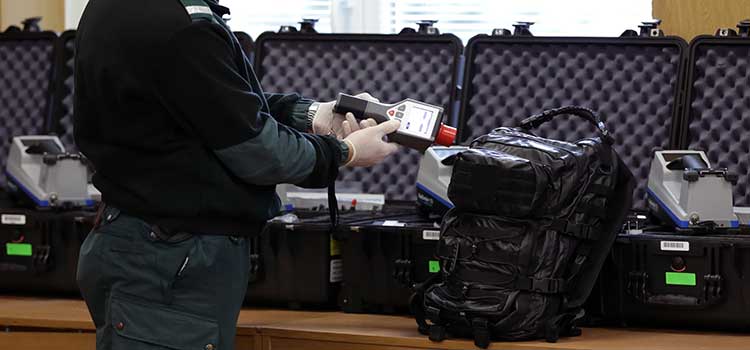 screening checking luggage at airport
