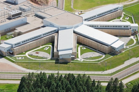 aerial view of corrections facility