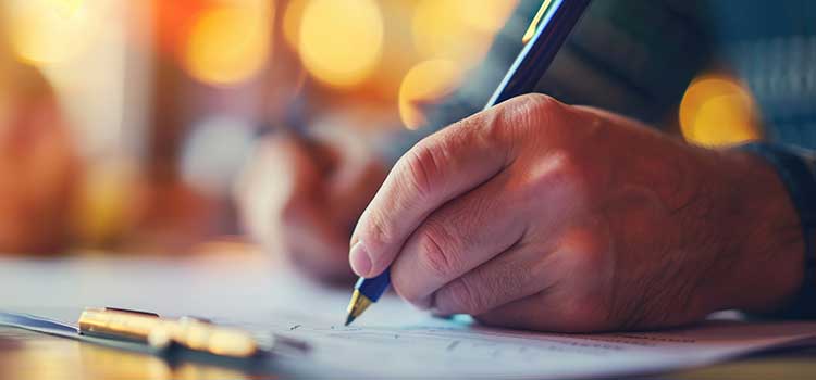 hand signing for surety bond